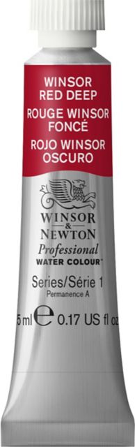 Professional Watercolor 5mL Winsor Red Deep