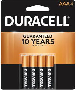 BATTERY 4PK AAA DURACELL