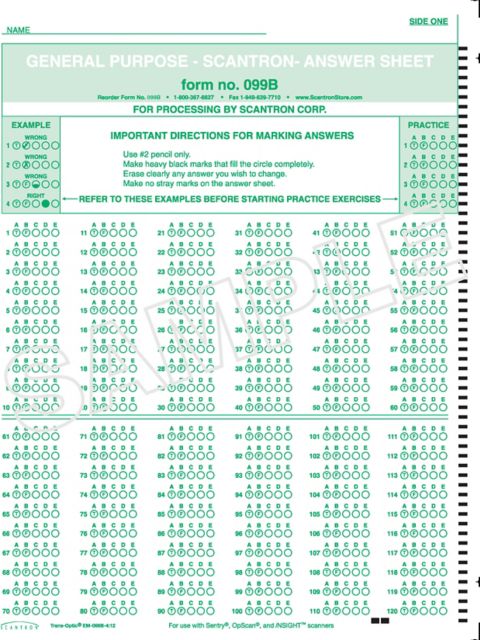 SCANTRON DM GPAS 240Q x 5
