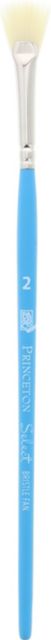 Select White Bristle Brush Fan 2