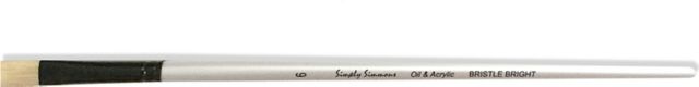 SIMPLY SIMMONS BRUSH BRISTLE BRIGHT 6 LONG HANDLE