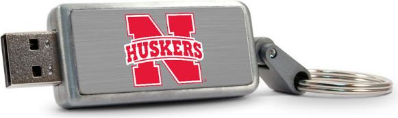 Nebraska Huskers 16GB Keychain USB Drive