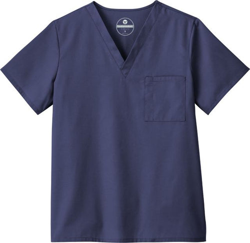 VNECK SCRUB TOP NAVY L