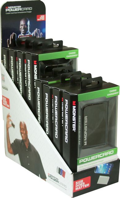 Monster Mobile PowerCard Portable Battery v2 Shipper Pack - ONLINE ONLY