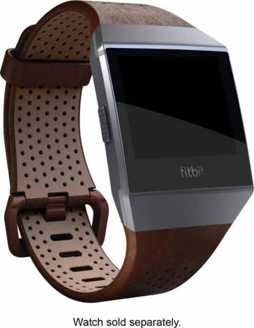 Fitbit Ionic, Accessory Band, Perforated Leather, Cognac, Small