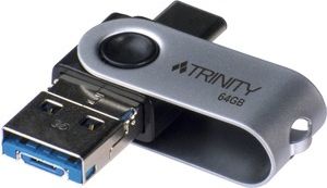 Patriot Trinity  64GB 3-in-1 USB Flash Drive- TYPE A/TYPE C/MICRO B