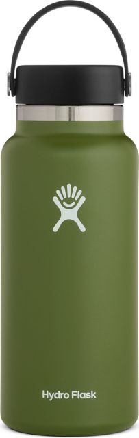 Hydroflask 32 oz Wide Mouth With Flex Cap 2.0-Olive