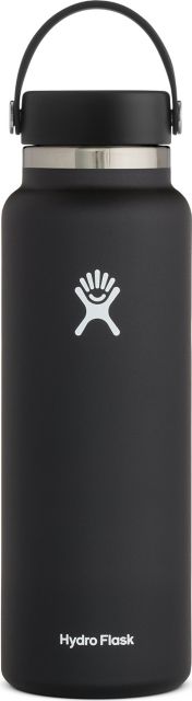 Hydroflask 40 oz Wide Mouth With Flex Cap 2.0-Black