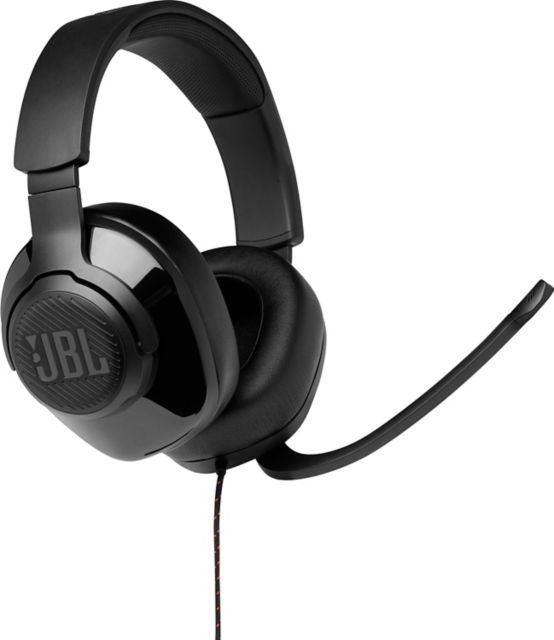 JBL Quantum 300 Wired Over-Ear Gaming Headset, Black