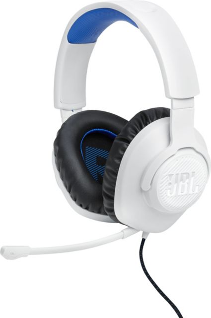 JBL QNTM 100P Gaming Headset, White/Blue
