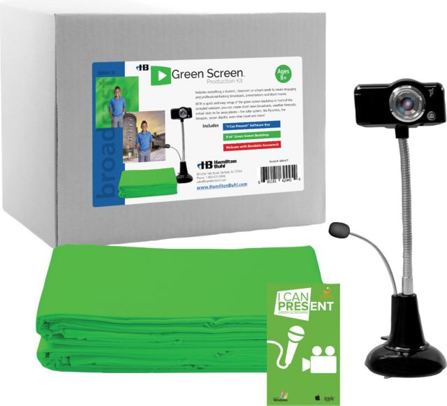 HamiltonBuhl Green Screen Production Kit, Multi