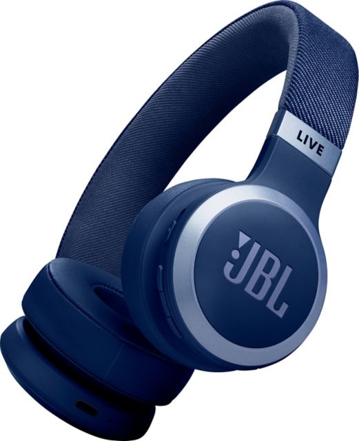 JBL Live 670NC Wireless Noise Cancelling On-Ear Headphones, Blue