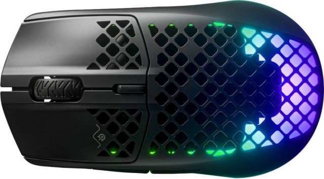 SteelSeries Aerox 3 Super Light Honeycomb Wireless RGB Optical Gaming Mouse (Onyx)
