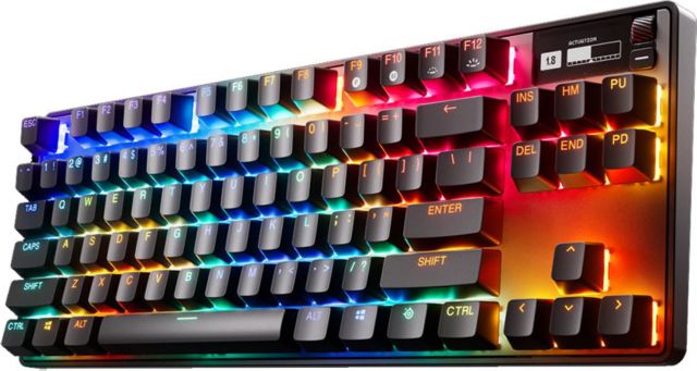 SteelSeries Apex Pro TKL Gen 3 Wireless Mechanical OmniPoint Adjustable HyperMagnetic Gaming Keyboard (Black)