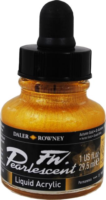 PEARLESCENT INK  1 OZ AUTUMN GOLD