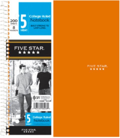 FIVESTAR 5SUBJEXT NOTEBOOK