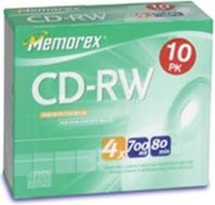 CDRW MEMOREX 10PK