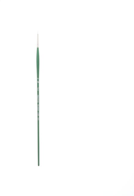 Summit White Synthetic Bristle Round 2/0 Long Handle