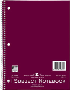 NOTEBK 10.5x8 70SH WIREBOUND