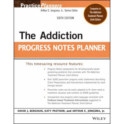 Addiction Progress Notes Planner